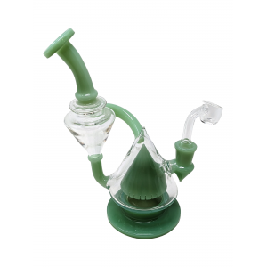 Color Tube Pyramid Perc Recycler Water Pipe - Assorted Colors [TCS001] [TCWAT0024]